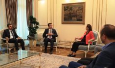 İstanbul Büyükşehir Belediye Başkanı Ekrem İmamoğlu’na tebrik ziyareti