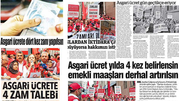 İstanbu İl Çalışma Müdürlüğü önündeki basın açıklamamızın basına yansımaları