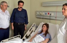Ezidi vekile hastanede ziyaret