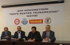 DİSK-KESK-TMMOB-TTB AKP'nin savaş tezkerelerine "Hayır" diyor