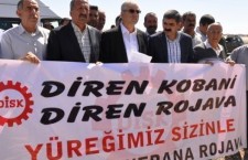 DİSK Genel Başkanı Kani Beko’nun, Kobane halkıyla dayanışmak için Suruç ziyaretinde yaptığı açıklama