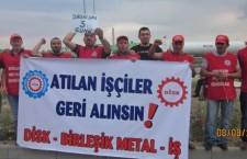 DİSK Yönetim Kurulu Birleşik Metal-İş’in ICF Isı Cihazları Fabrikası direnişini ziyaret ediyor!