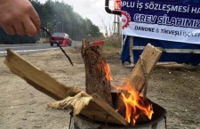 Danone direnişine dayanışma ziyareti