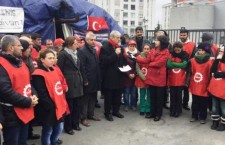 Divan işçilerine dayanışma ziyareti
