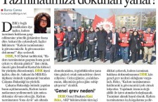 DİSK’in kıdem tazminatı eylemlerinin basına yansımaları