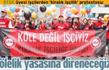 Kiralık işçiliğe karşı Ankara’daki açıklamamız gazetelerde