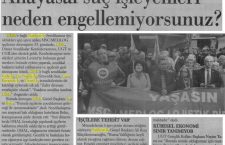 MSC/MEDLOG direnişine ziyaretin gazetelere yansımaları