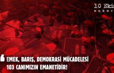 EMEK-BARIŞ-DEMOKRASİ MÜCADELESİ 103 CANIMIZIN EMANETİDİR!