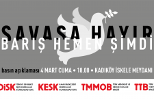 Basın açıklaması: Savaşa Hayır! Barış Hemen Şimdi!