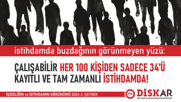 Çalışabilir 66 milyon kişinin sadece 22,4 milyonu kayıtlı ve tam zamanlı istihdamda!